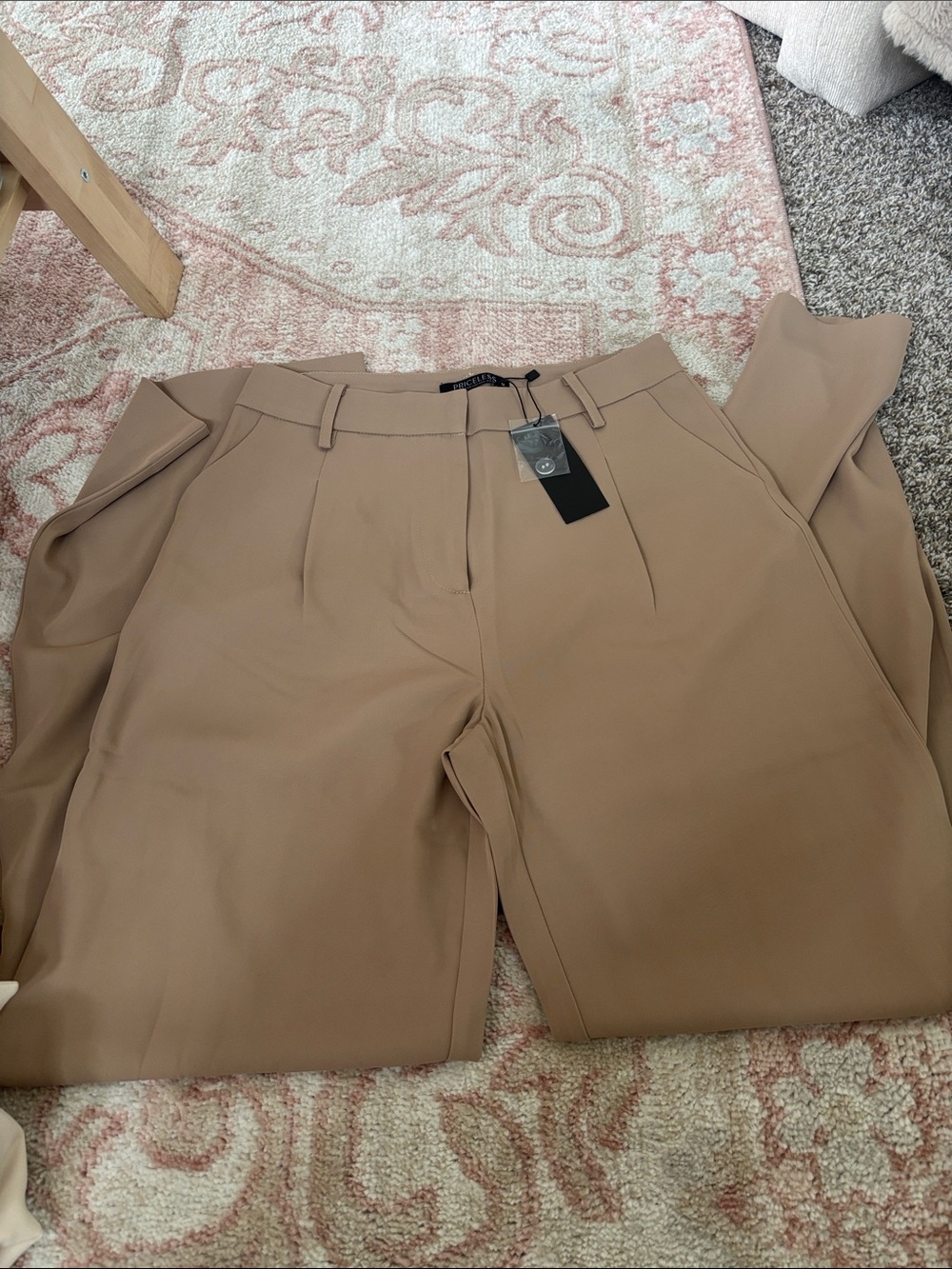 Women Modern Fit Chinos in Light Brown